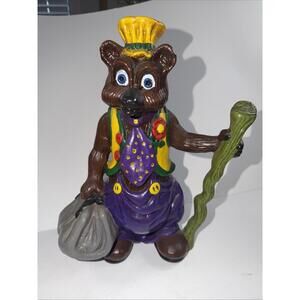 Vintage Ceramic Large Bear Figure 13" Detailed HoBo Clown Stamped LB